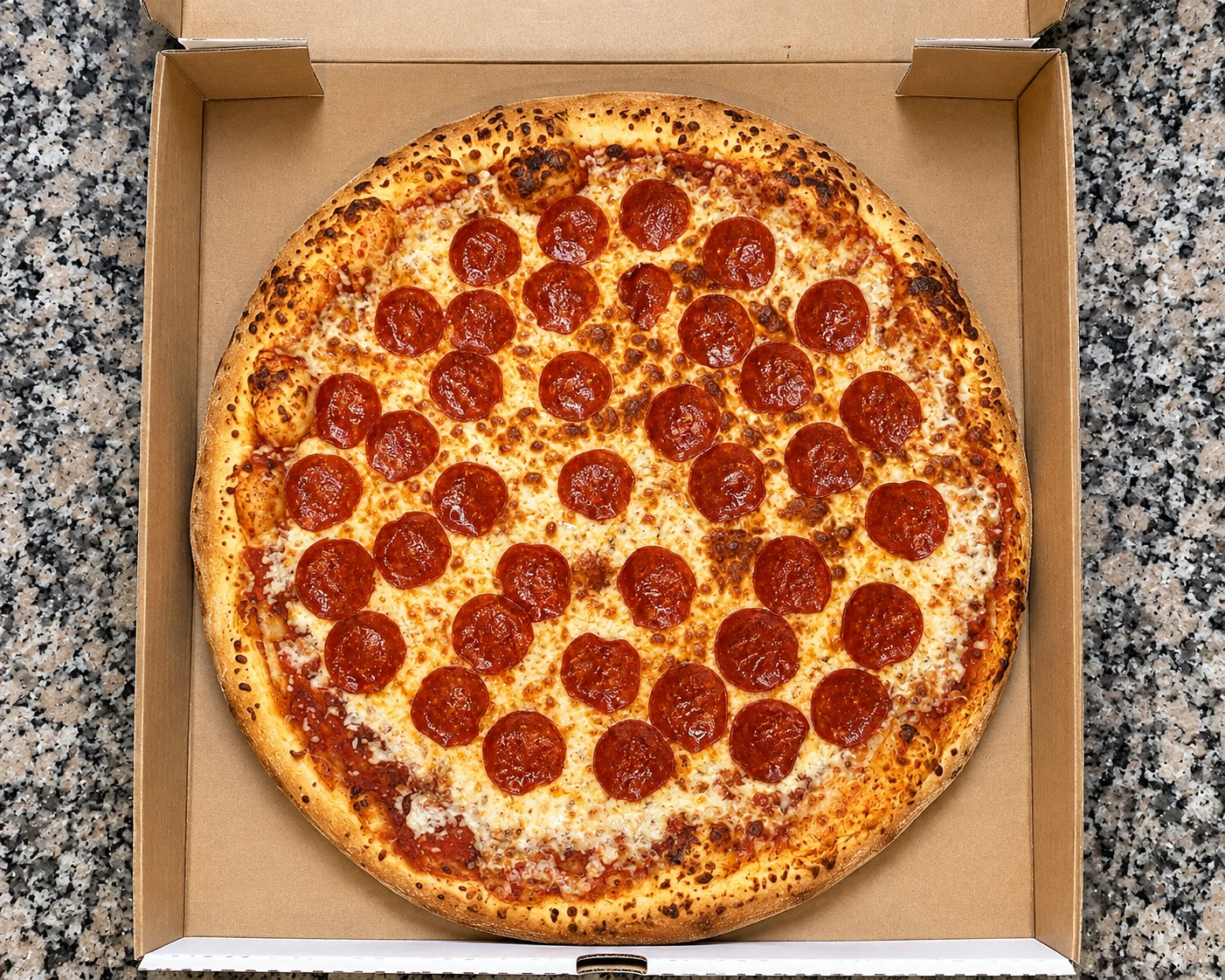 Pepperoni Pizza at Ancaster Pizza in Ancaster, ON